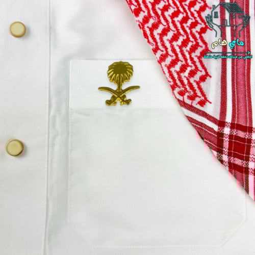 بروش حديد سيفين ونخلة مميزة لليوم الوطني، مغناطيس