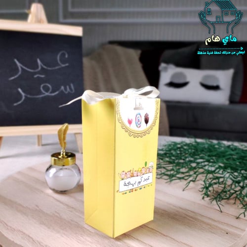 درزن علب هدايا ميني مصنوعه من الكرتون مع شريطه للت...