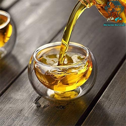 12 فنجال قهوة زجاج دبل، عصري وأنيق، 60 مل