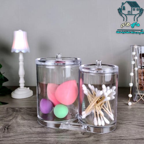 صندوق منظم للمكياج اكرليك، عصري وأنيق