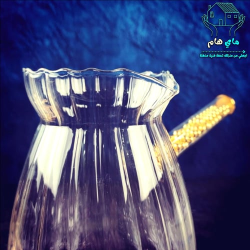 ركوة زجاج عالي البوروسيليكات شفاف - ضد الحرارة وال...