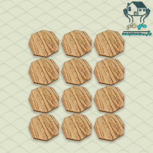 توزيعات درزن 12 قطعة خشبية ثماني، عصرية و أنيقة 9....