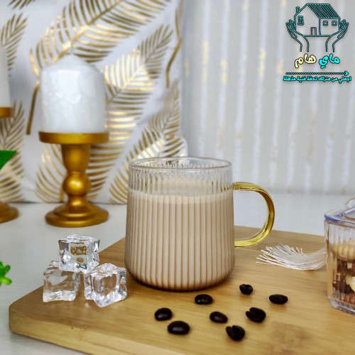 كوب كوفي زجاج، بديزاين عصري وأنيق