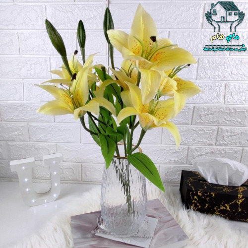 باقة ورد الاوركيد صناعي، شبه الطبيعي أنيق مكون من...