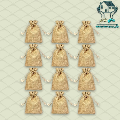 توزيعات خيش درزن 12 قطعة حبل ربط، عصرية و أنيقة 13...