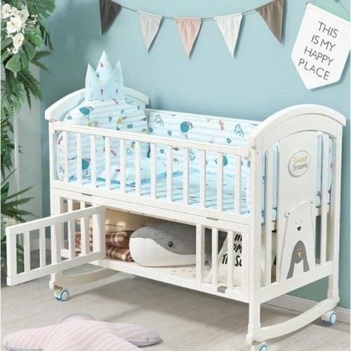 سرير خشب قابل للتمديد يكبر مع طفلك