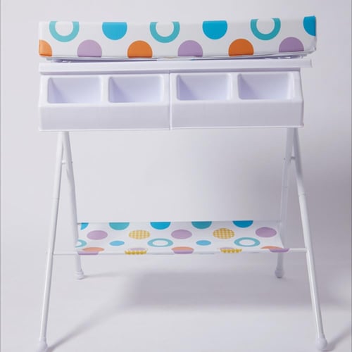 طاولة تغيير الحفاضات للأطفال مع حوض استحمام