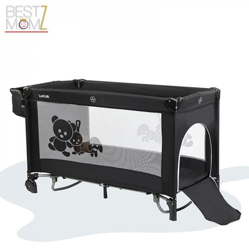 محبس أطفال هزاز متنقل قابل للطي