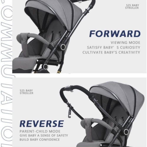 عربة اطفال ثنائية الاتجاه خفيفة الوزن