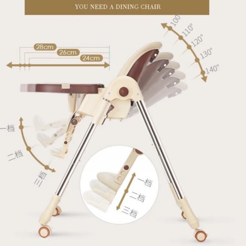 كرسي طعام للأطفال بمزايا متعددة