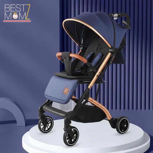 عربة أطفال Qz1 خفيفة بإصدار جديد فاخر