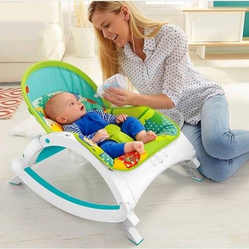 كرسي هزاز للأطفال 2في1 ينمو مع طفلك