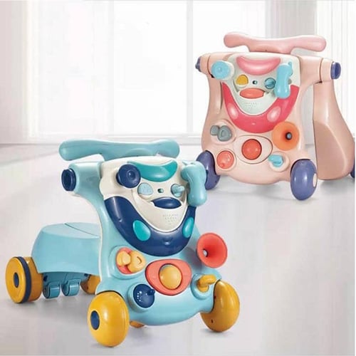 تعليم مشي للأطفال مع لعبة ركوب