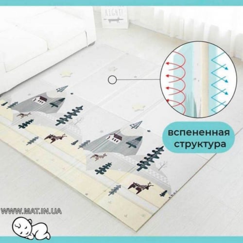 حصيرة لعب للأطفال بوجهين