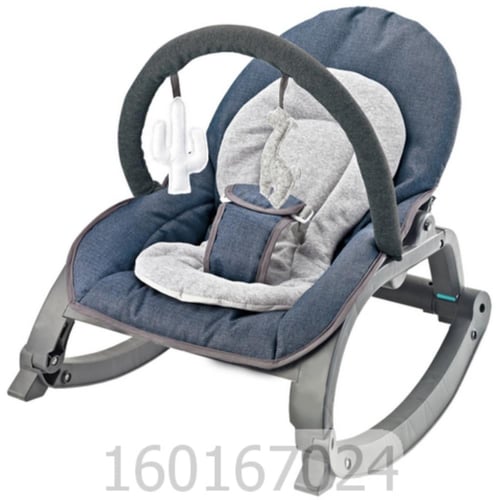 كرسي هزاز للاطفال باللون الرمادي