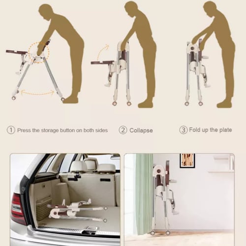 كرسي طعام للأطفال بمزايا متعددة