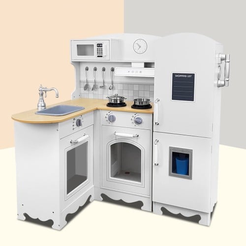 لعبة المطبخ للاطفال خشبي تفاعلي زاوية