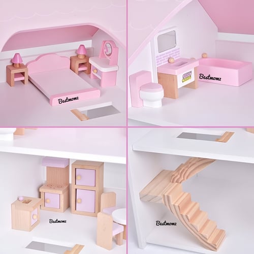 بيت الدمى بثلاث طوابق