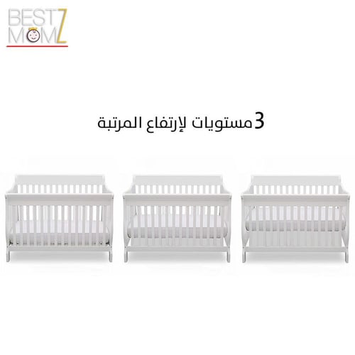 سرير خشبي للاطفال كبير 4 في 1