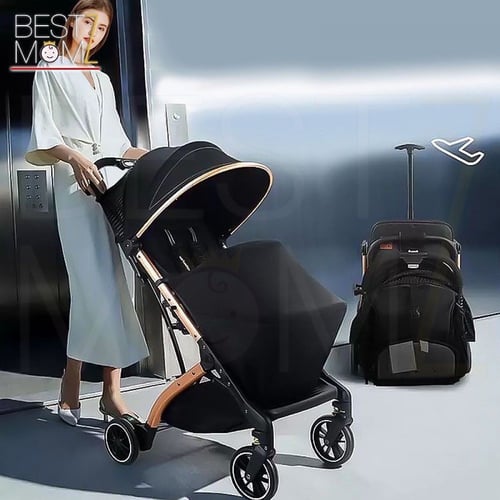 عربة أطفال Qz1 خفيفة بإصدار جديد فاخر