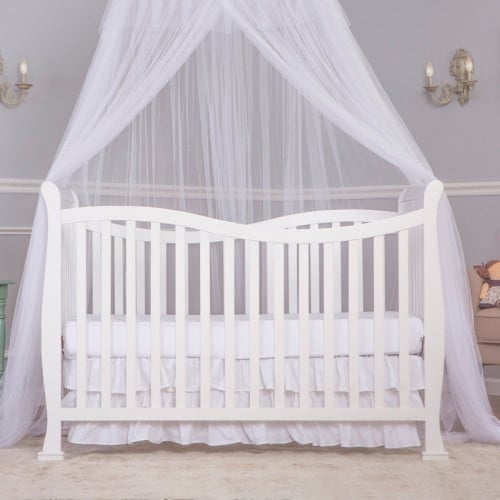 سرير أطفال خشبي قابل للتعديل بتصميم أنيق