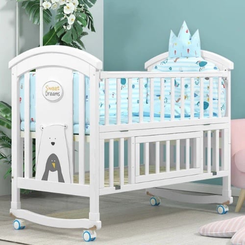 سرير خشب قابل للتمديد يكبر مع طفلك