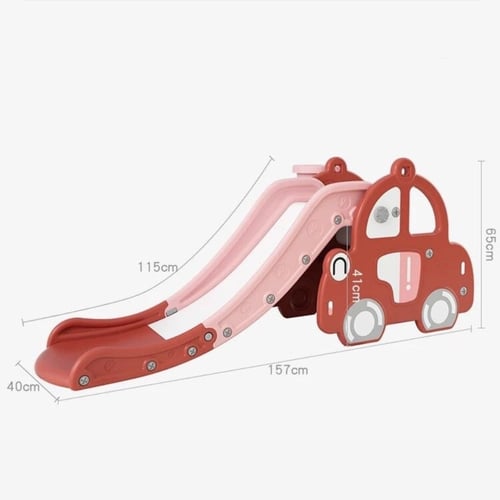 زحليقة شكل سيارة مع حلقة كرة سلة