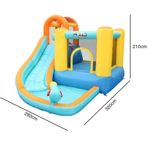 نطاطة وزحليقة وملعب قابلة للنفخ