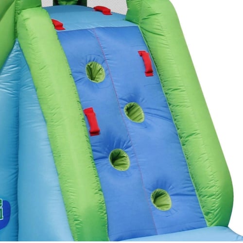 ملعب مياه نفخ زحليقة الديناصور تسلق جدار مدفع