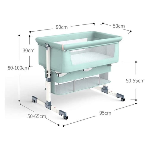 سرير Next to me هيكل فضي