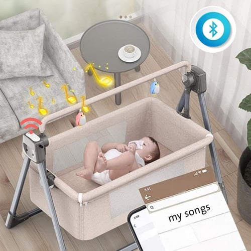 مهد هزاز ذاتيا بجهاز تحكم عن بعد