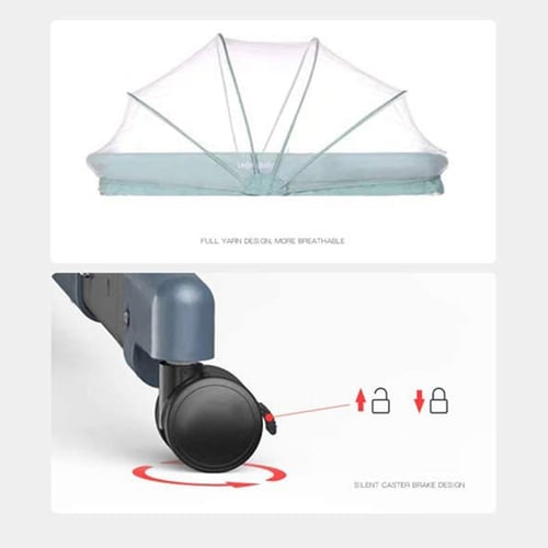 سرير Next to me هيكل فضي