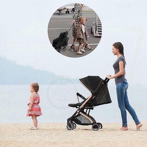 عربة أطفال Qz1 خفيفة بإصدار جديد فاخر