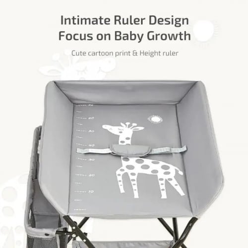 طاولة تغيير حفاضات قابلة للطي مع منظم عصري