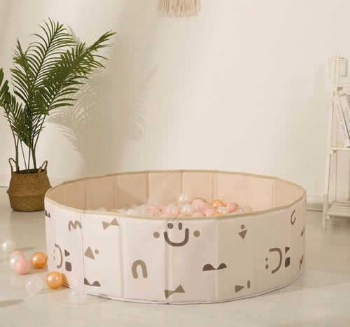 حوض كرات قابل للطي باللون البيج