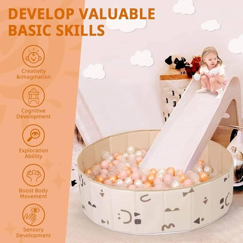 حوض كرات قابل للطي باللون البيج