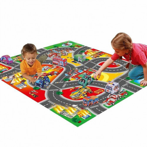 سجادة لعب مع سيارات