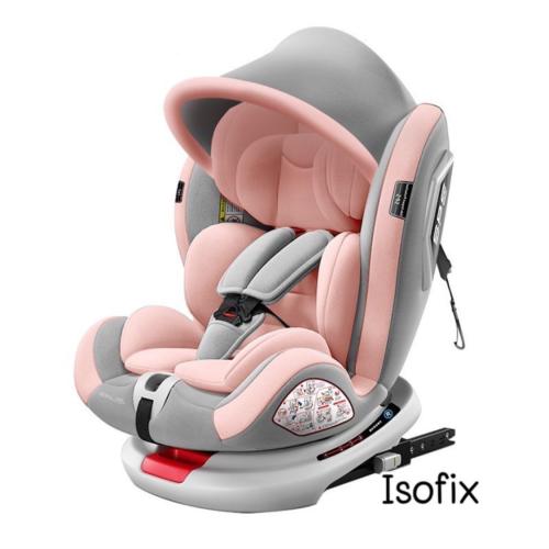 كرسي سيارة دوار بنظام isofix مع ساق داعم