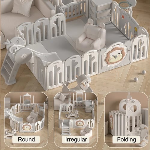 سياج اللعب متكامل الاسد القابل للطي