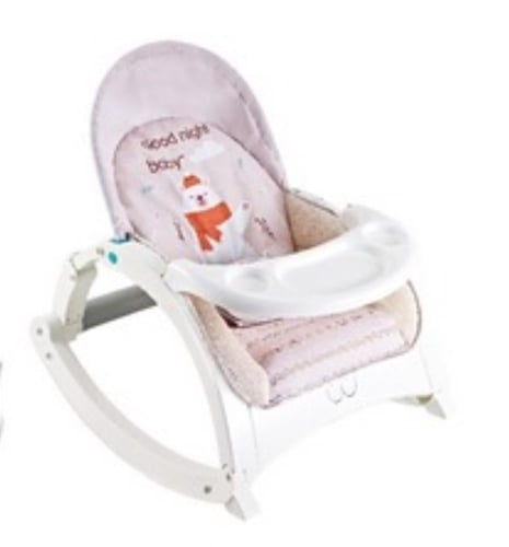 كرسي هزاز للأطفال مع صينية طعام