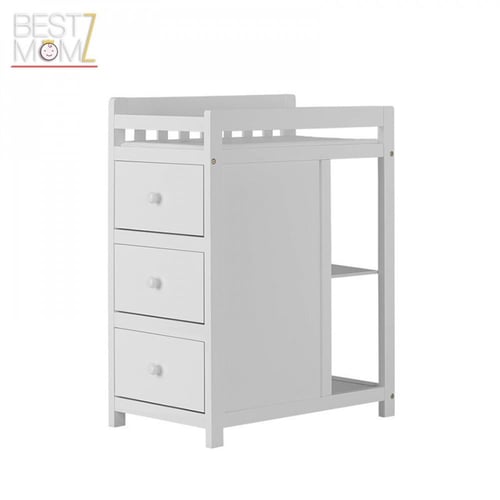 سرير أطفال خشبي 5 في 1 بتصميم أنيق وقابل للتحويل