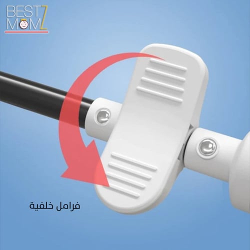 عربة اطفال ومهد متعددة من الفيبر والجلد الطبيعي