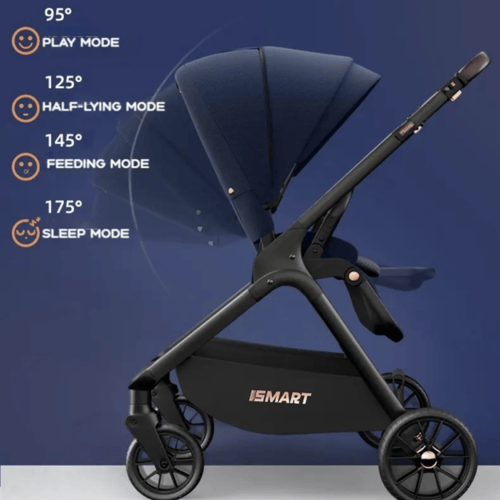 عربة اطفال تجمع بين العملية والاناقة مدمجة قابلة ل...