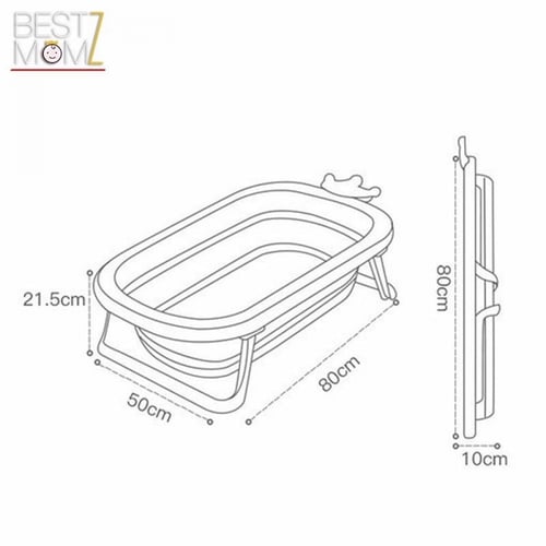 حوض استحمام الأطفال- أزرق