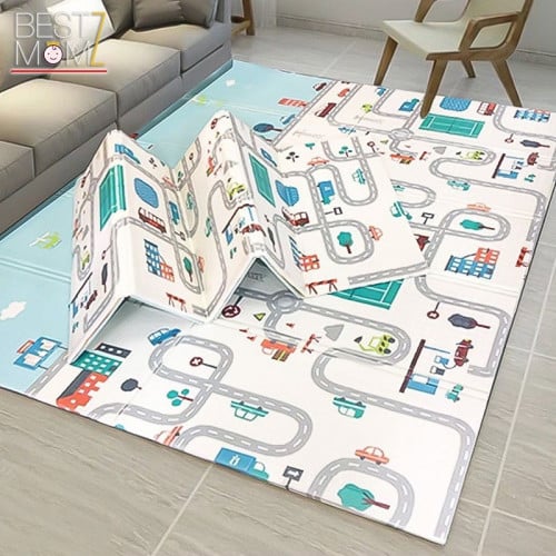 حصيرة لعب للأطفال بوجهين