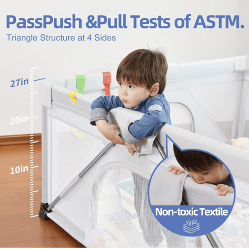 محبس الطفل المتنقل قابل للفتح والطي بسرعة