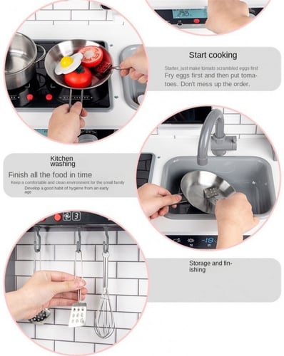 مطبخ اطفال مع اضاءة واصوات تفاعلية