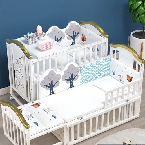 مفرش سرير اطفال قطن شكل الغابة