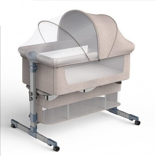 سرير Next to me هيكل فضي