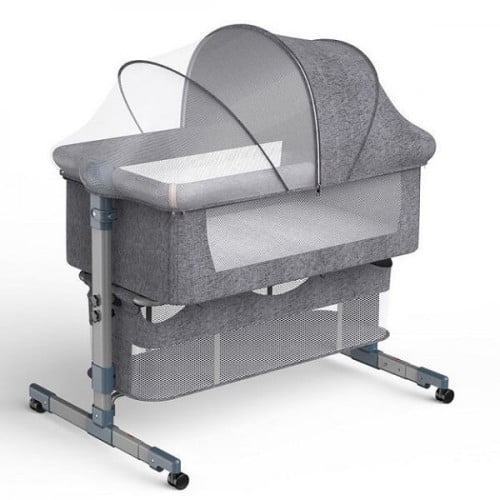 سرير Next to me هيكل فضي